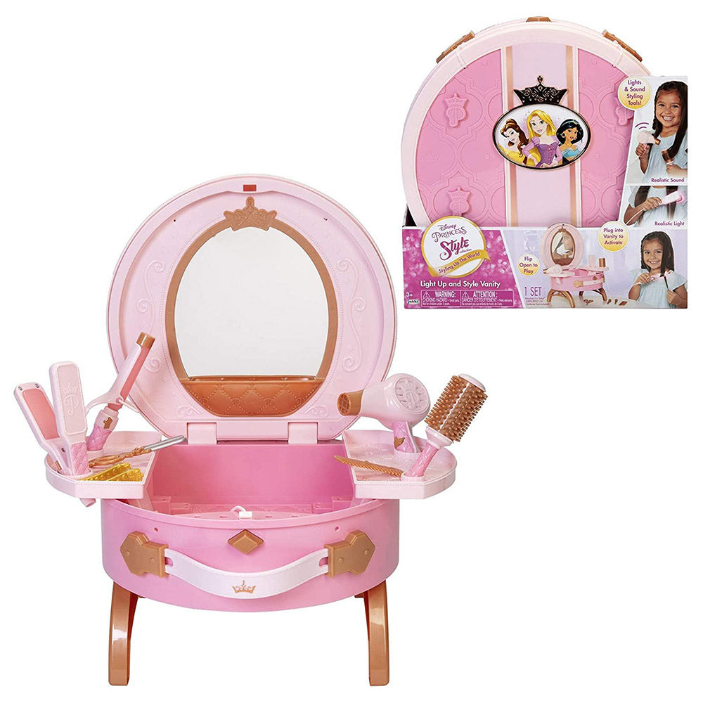 Buy Disney Princess Vanity Style Collection Light Up and Style Vanity | Yallatoys.com
