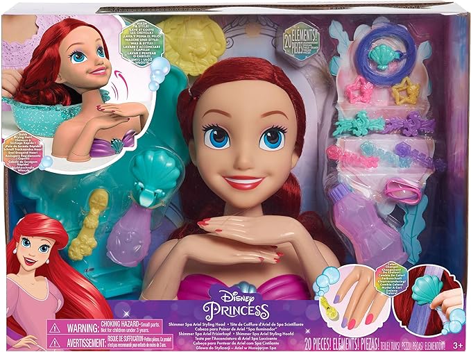 Buy Disney Princess Feature Spa Styling Head Ariel | Yallatoys.com