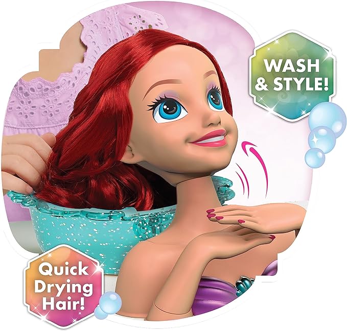 Buy Disney Princess Feature Spa Styling Head Ariel | Yallatoys.com