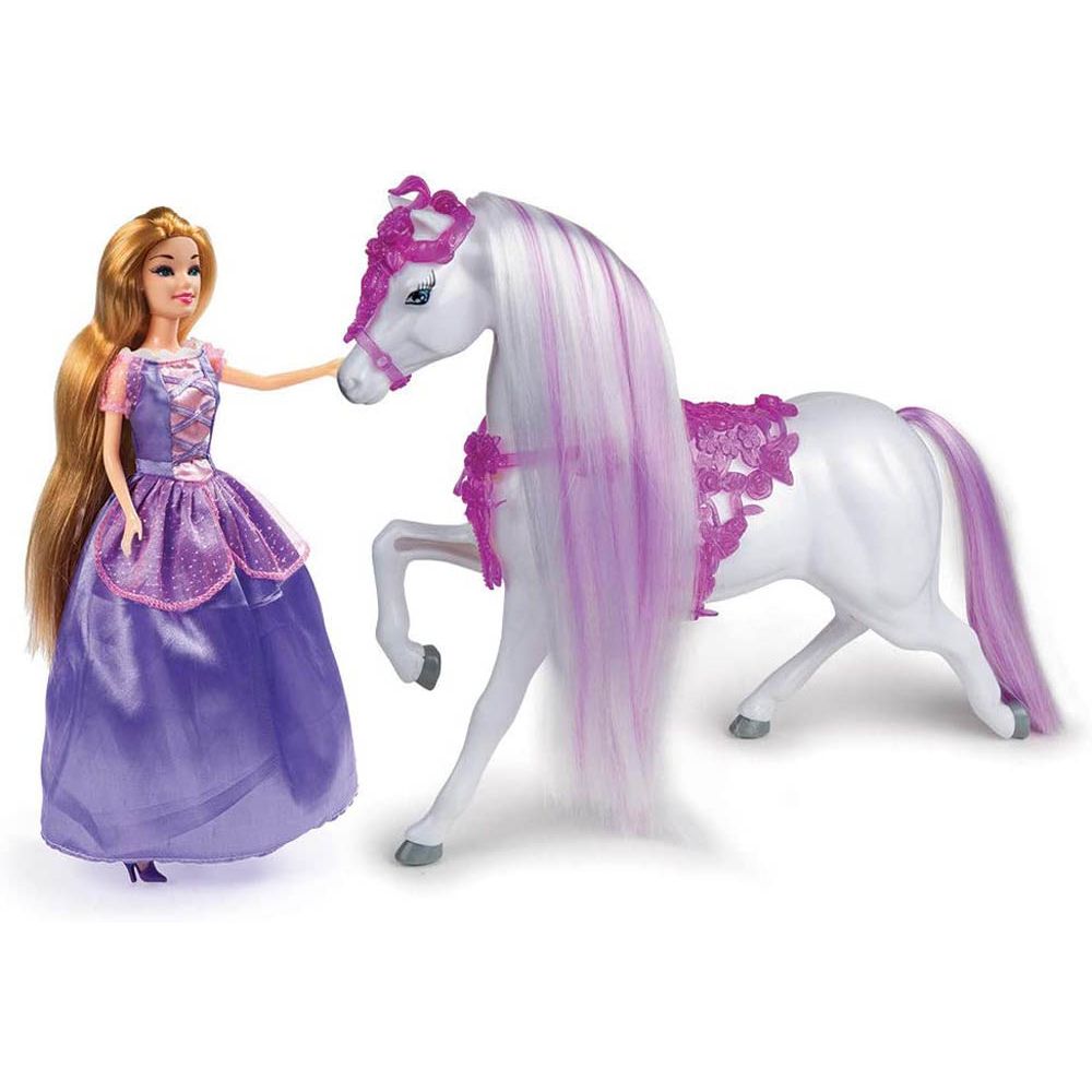 Buy Disney Princess Rapunzel 30cm Fashion Doll with Horse | Yallatoys.com