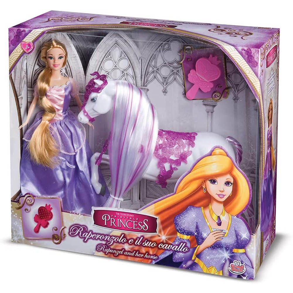 Buy Disney Princess Rapunzel 30cm Fashion Doll with Horse | Yallatoys.com