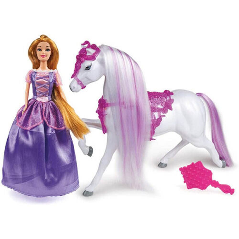Buy Disney Princess Rapunzel 30cm Fashion Doll with Horse | Yallatoys.com