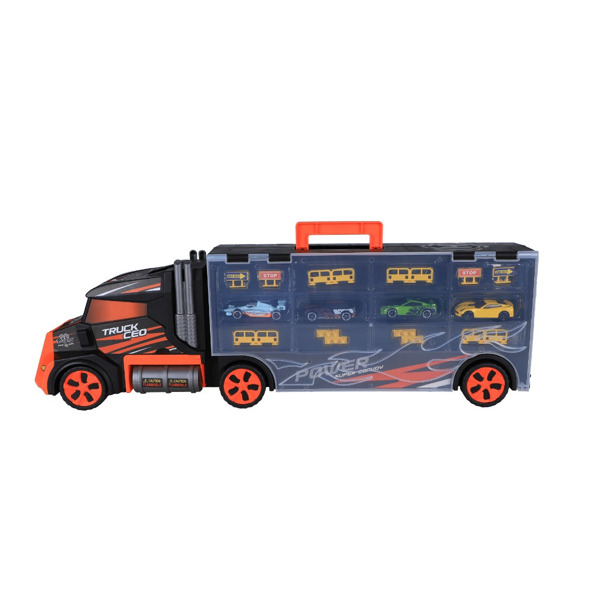 Buy Dpower Trailer track truck Orange | Yallatoys.com