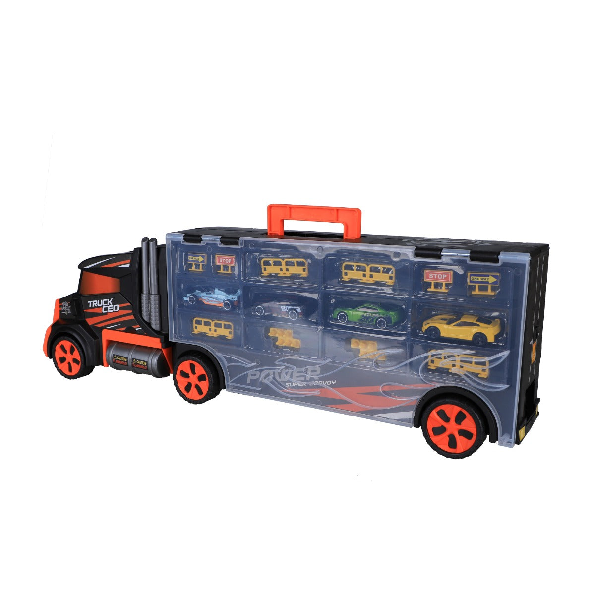 Buy Dpower Trailer track truck Orange | Yallatoys.com