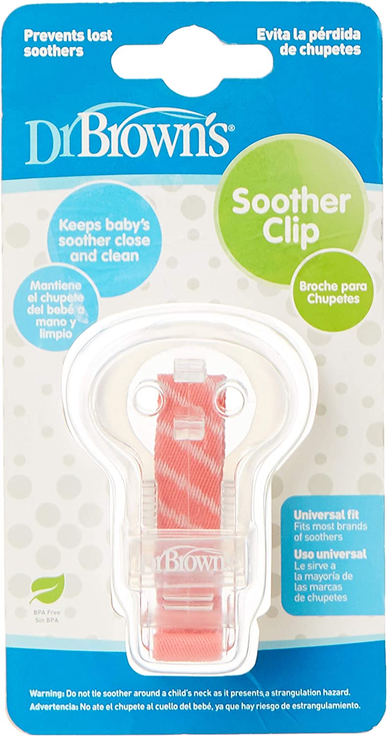 Dr.Browns Pacifier Tether/Clip Assorted Colors Dr Browns Yallatoys
