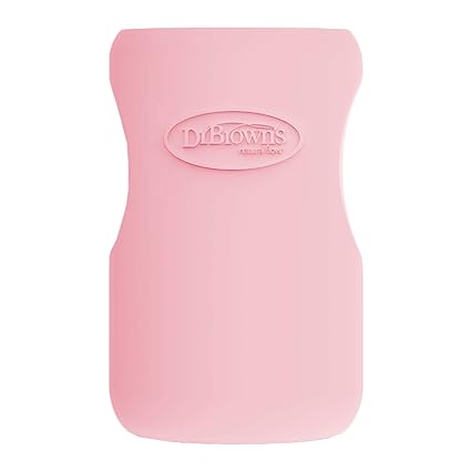 Dr Browns 9oz Glass Bottle Sleeve Pink Dr Browns Yallatoys
