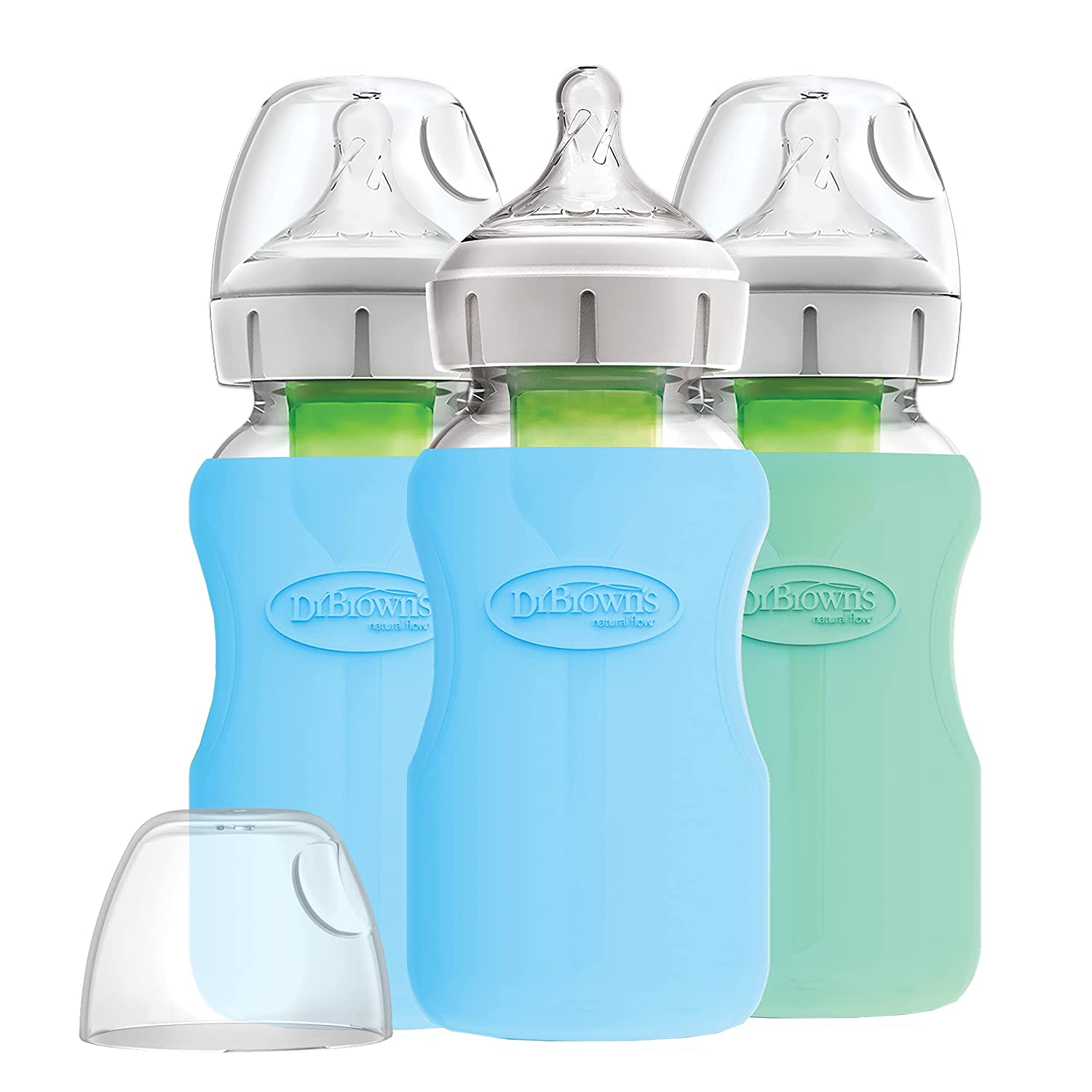 Dr.Browns 4 Oz/120 Ml Narrow Glass Bottle Sleeve Blue
