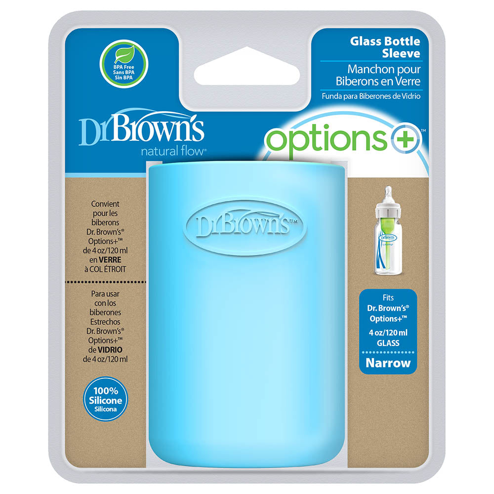 Dr.Browns 4 Oz/120 Ml Narrow Glass Bottle Sleeve Blue