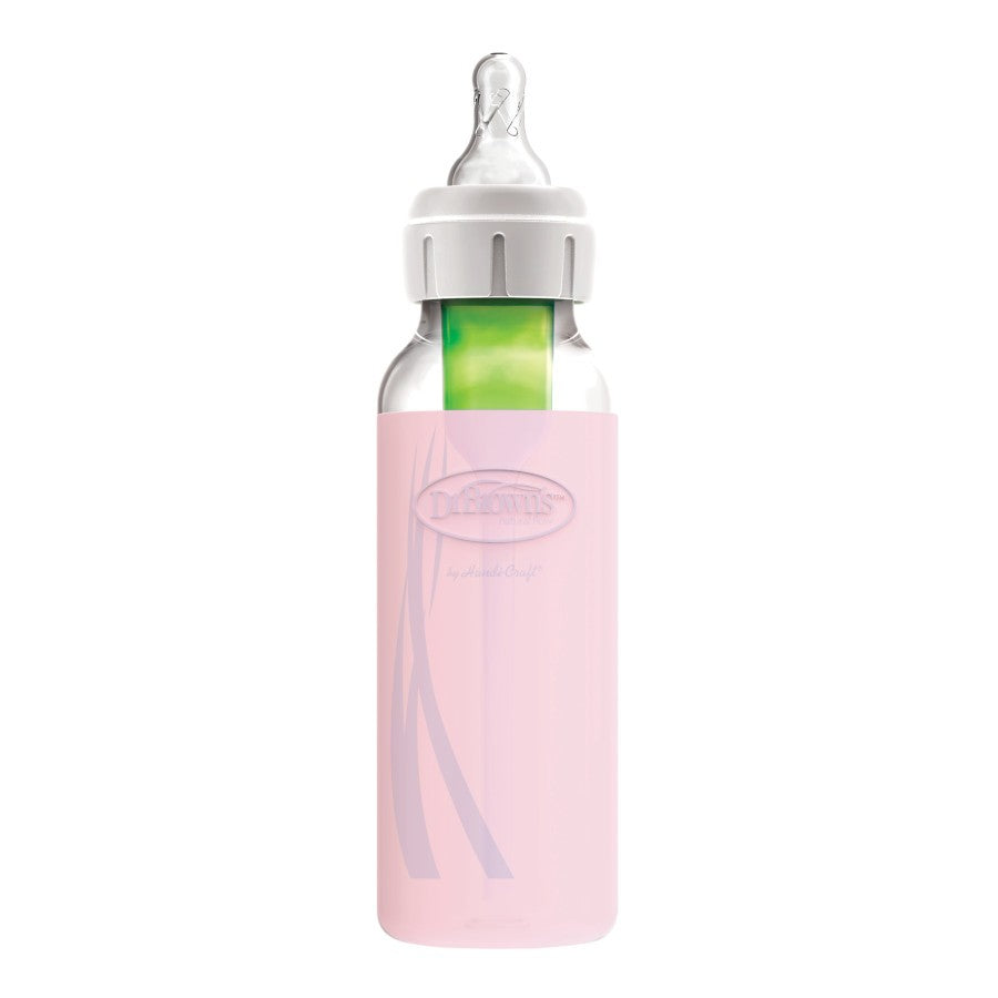 Dr Browns Narrow Baby Bottle Sleeve Pink 8oz Dr Browns Yallatoys