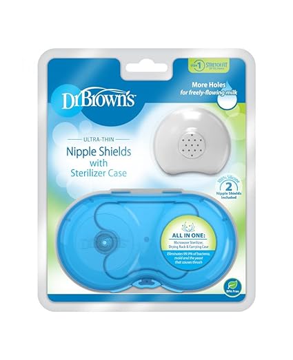 Dr Browns Nipple Shields with Case Size 1 Dr Browns Yallatoys