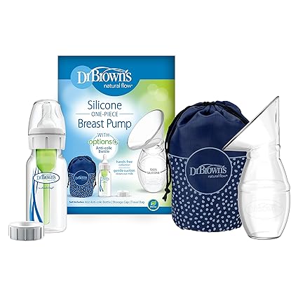 Dr Browns Silicone Hands Free One Piece Breast Pump With Anti Colic Options Dr Browns Yallatoys