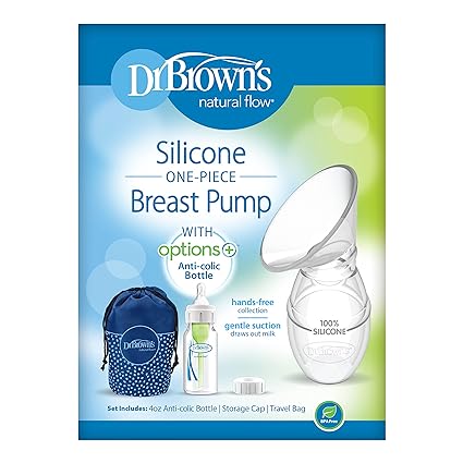 Dr Browns Silicone Hands Free One Piece Breast Pump With Anti Colic Options Dr Browns Yallatoys