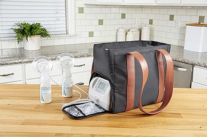 Dr Browns BreastPump Carryall Storage Diaper and Tote Bag Black Dr Browns Yallatoys
