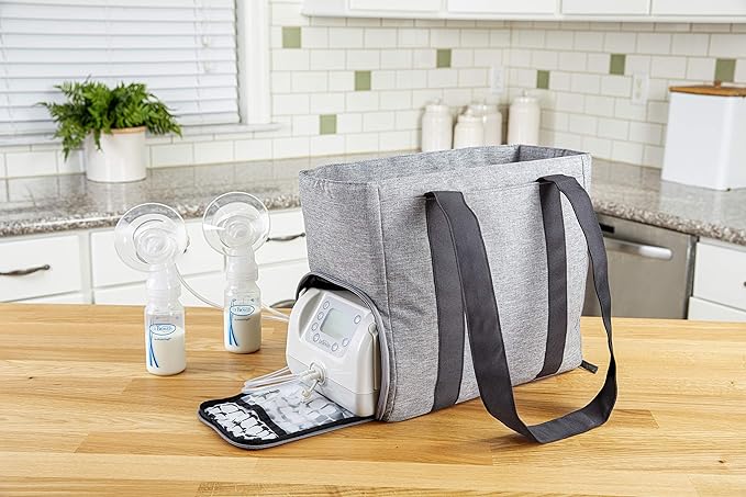 Dr Browns BreastPump Carryall Storage Diaper and Tote Bag Grey Dr Browns Yallatoys