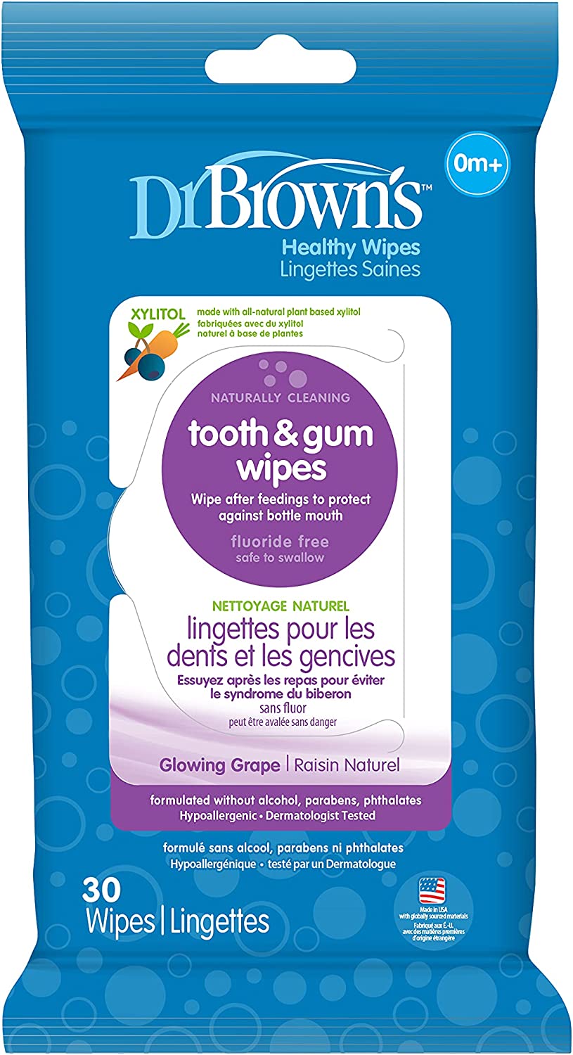 Dr.Browns Tooth & Gum Wipes  30 Pack Dr Browns Yallatoys