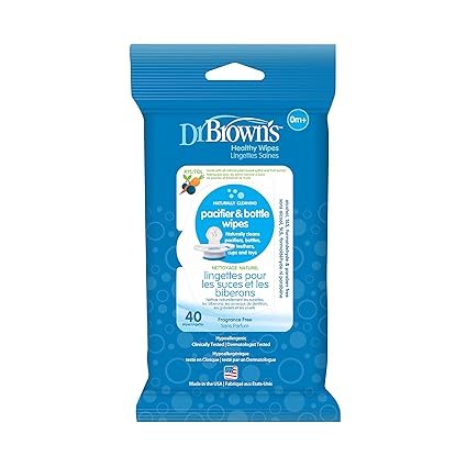 Dr Browns Pacifier and Bottle Wipes 40 Count Dr Browns Yallatoys