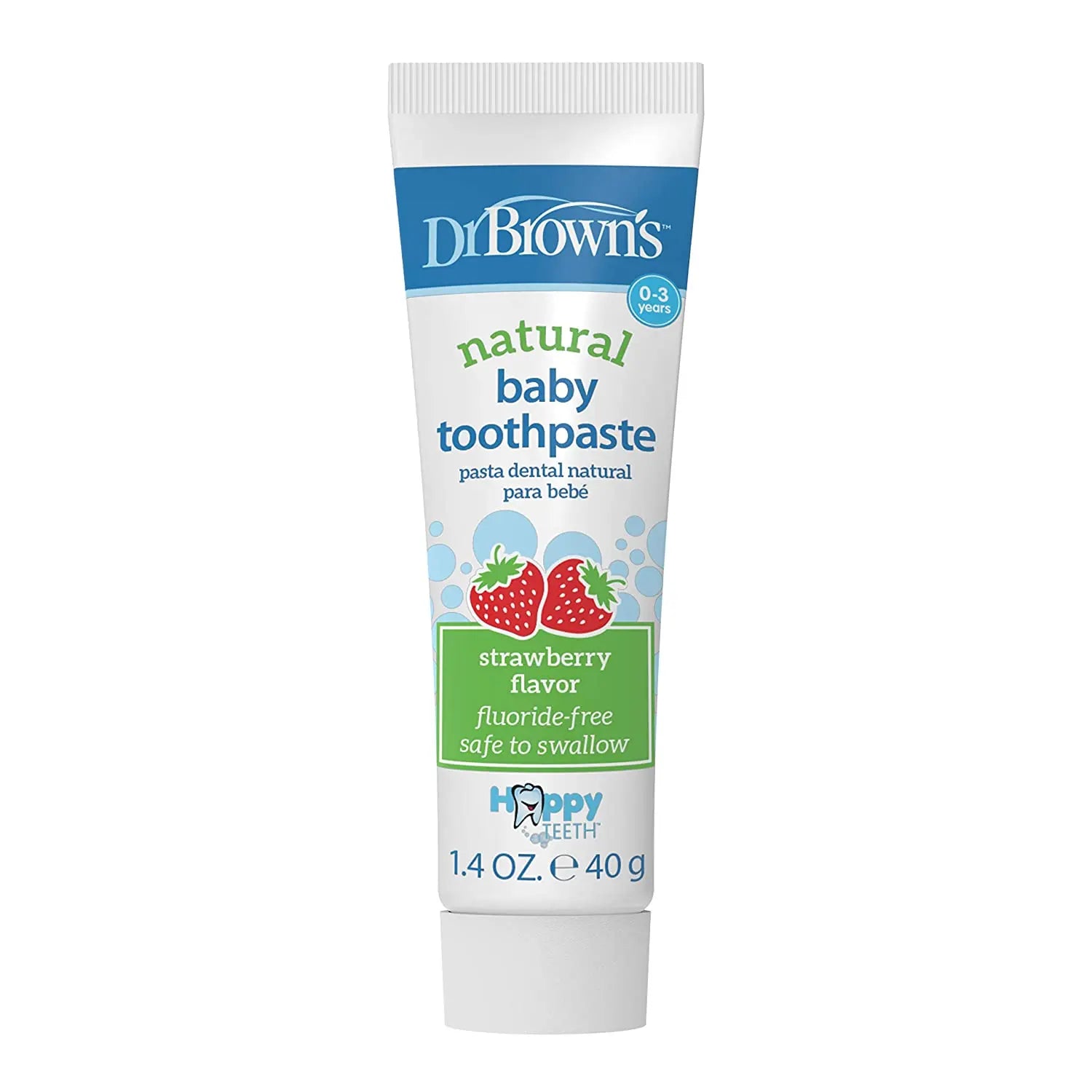Dr.Browns Dr. Brown'S Happy Teeth Fluoride Free Toothpaste Strawberry 1 Pack Dr Browns Yallatoys