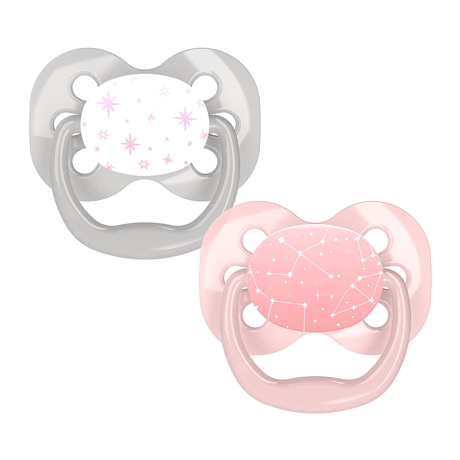 Dr.Browns Advantage Pacifier Stage 1  Pink  2 Pack Dr Browns Yallatoys
