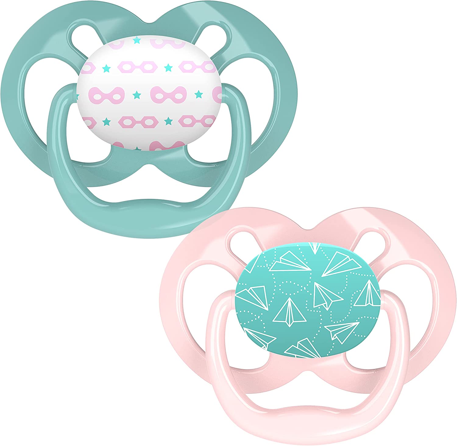Dr.Browns Advantage Pacifier Stage 2  Pink  2 Pack Dr Browns Yallatoys