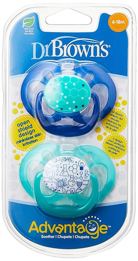 Dr Browns Advantage Pacifier Stage 2 Pack of 2 Dr Browns Yallatoys