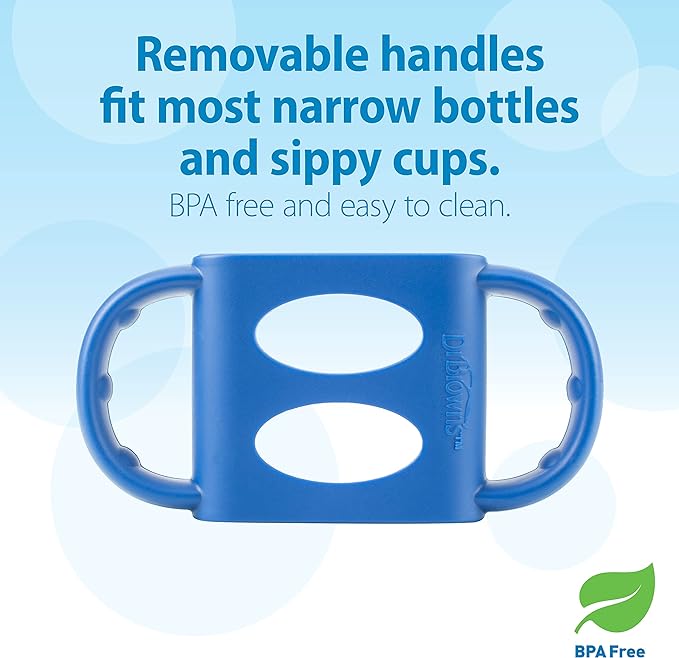 Dr Browns 8 Oz Pp Sippy Spout Bottle With Silicone Handles Blue Dr Browns Yallatoys