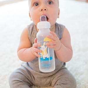 Dr Browns Milestones Narrow Sippy Bottle Silicone Soft Sippy Spout 8oz Bunny Dr Browns Yallatoys
