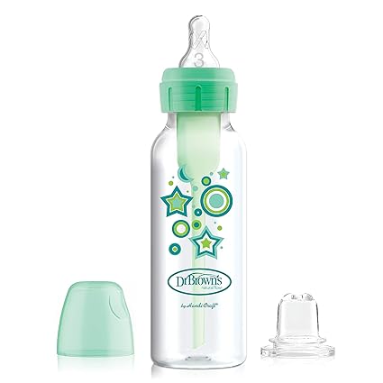 Dr Browns Natural Flow Anti-Colic Narrow Sippy Bottle Starter Kit 8oz with Level 3 Medium-Fast Flow Nipple Dr Browns Yallatoys