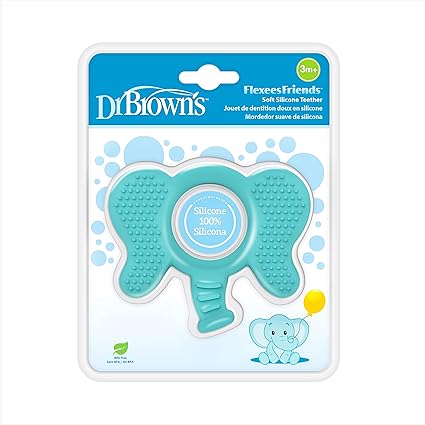 Dr Browns Flexees Friends Elephant Teether Blue Dr Browns Yallatoys
