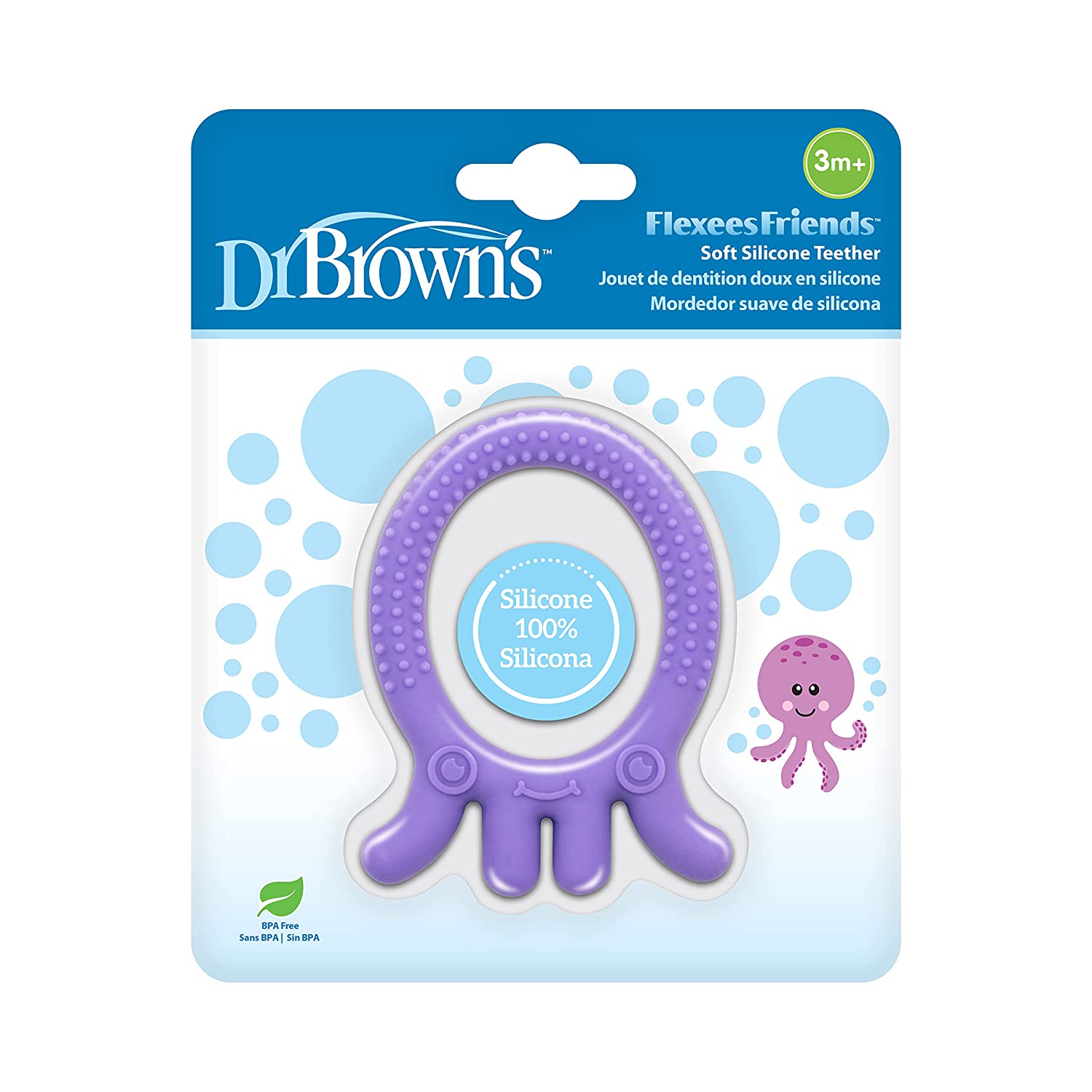 Dr.Browns Flexees Friends Octopus Teether Purple Dr Browns Yallatoys