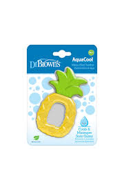Dr Browns AquaCool Water Filled Teether Pineapple Dr Browns Yallatoys