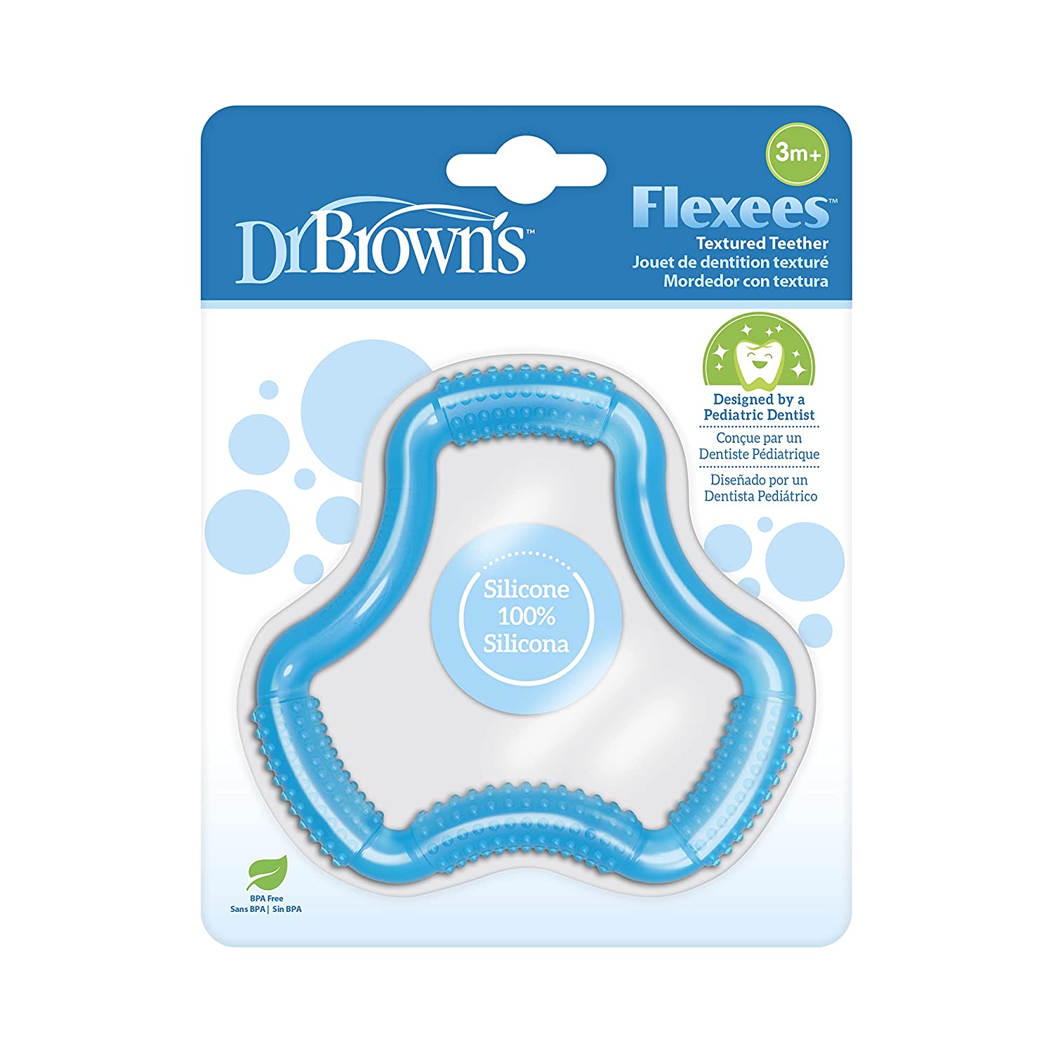 Dr.Browns A Shaped Teether "Flexees" Blue Dr Browns Yallatoys