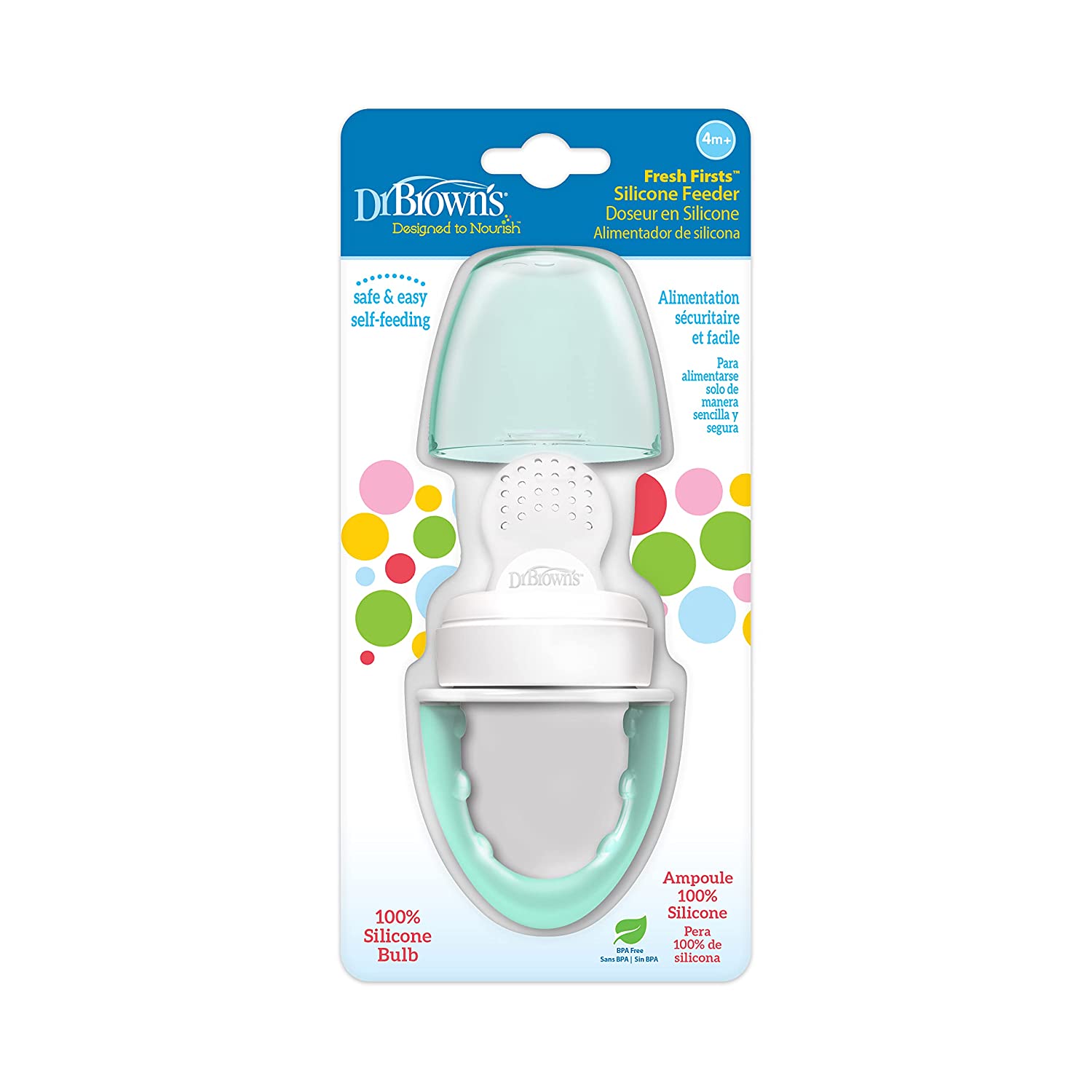 Dr.Browns Fresh Firsts Silicone Feeder Mint  1 Pack Dr Browns Yallatoys