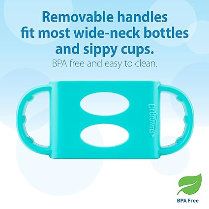 Dr Browns Milestones Wide-Neck Sippy Bottle with Silicone Handles Turquoise 9 oz Dr Browns Yallatoys