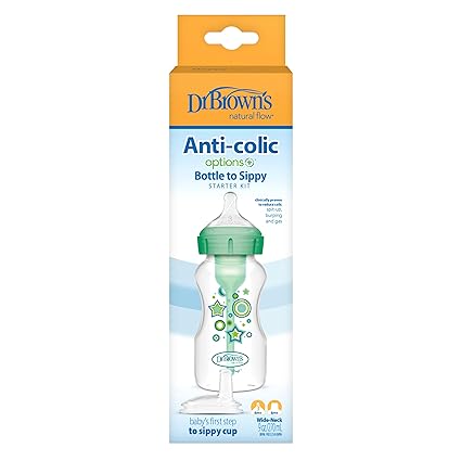 Dr Browns Green Stars Bottle With Sippy Spout Dr Browns Yallatoys