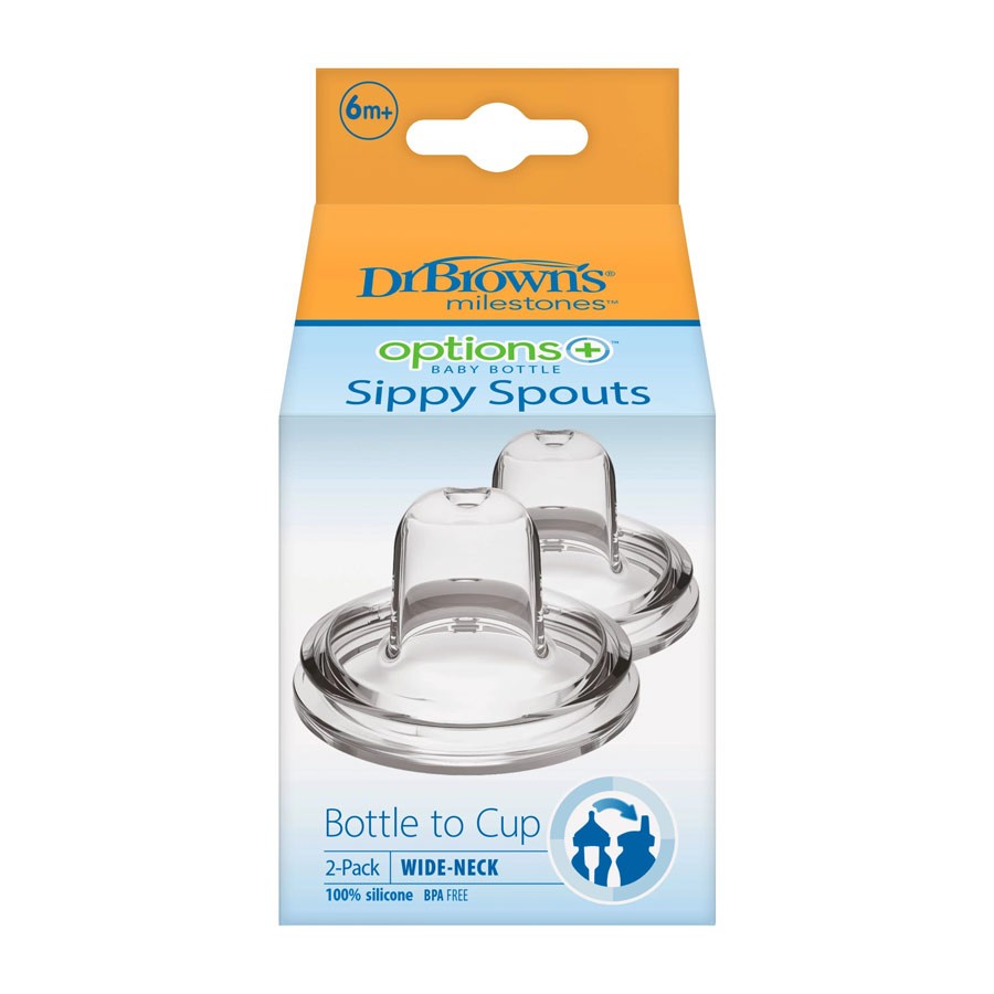 Dr Browns Wide-Neck Baby Bottle Sippy Spout Pack of 2 Dr Browns Yallatoys