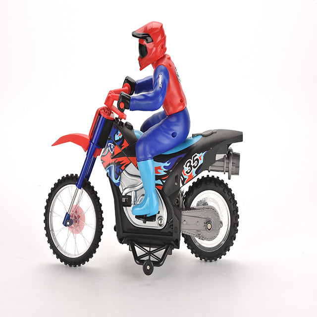 Buy Crazon 2.4G Scale 1:10 Remote Control Smoking Motorcycle | Yallatoys.com