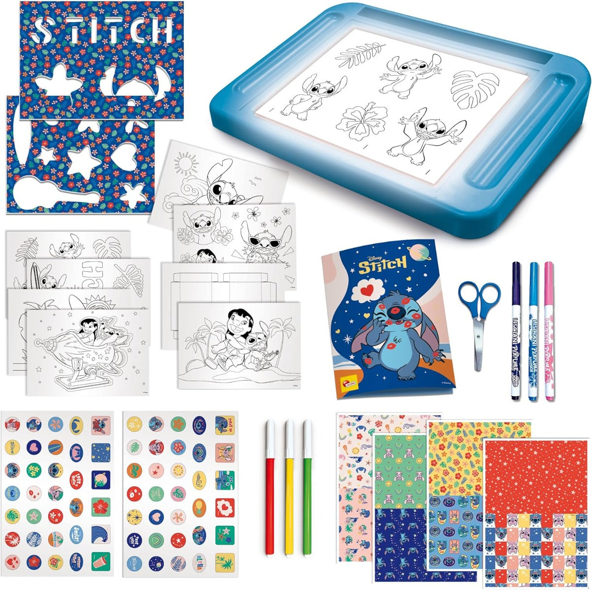 Buy Disney Stitch Drawing School with Light Table | Yallatoys.com