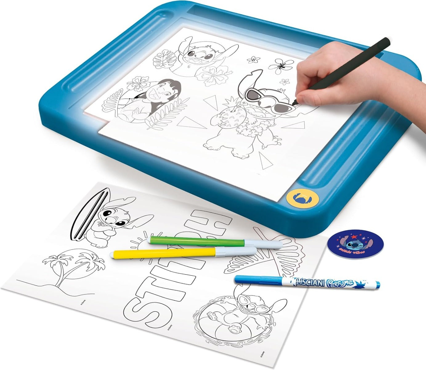 Buy Disney Stitch Drawing School with Light Table | Yallatoys.com