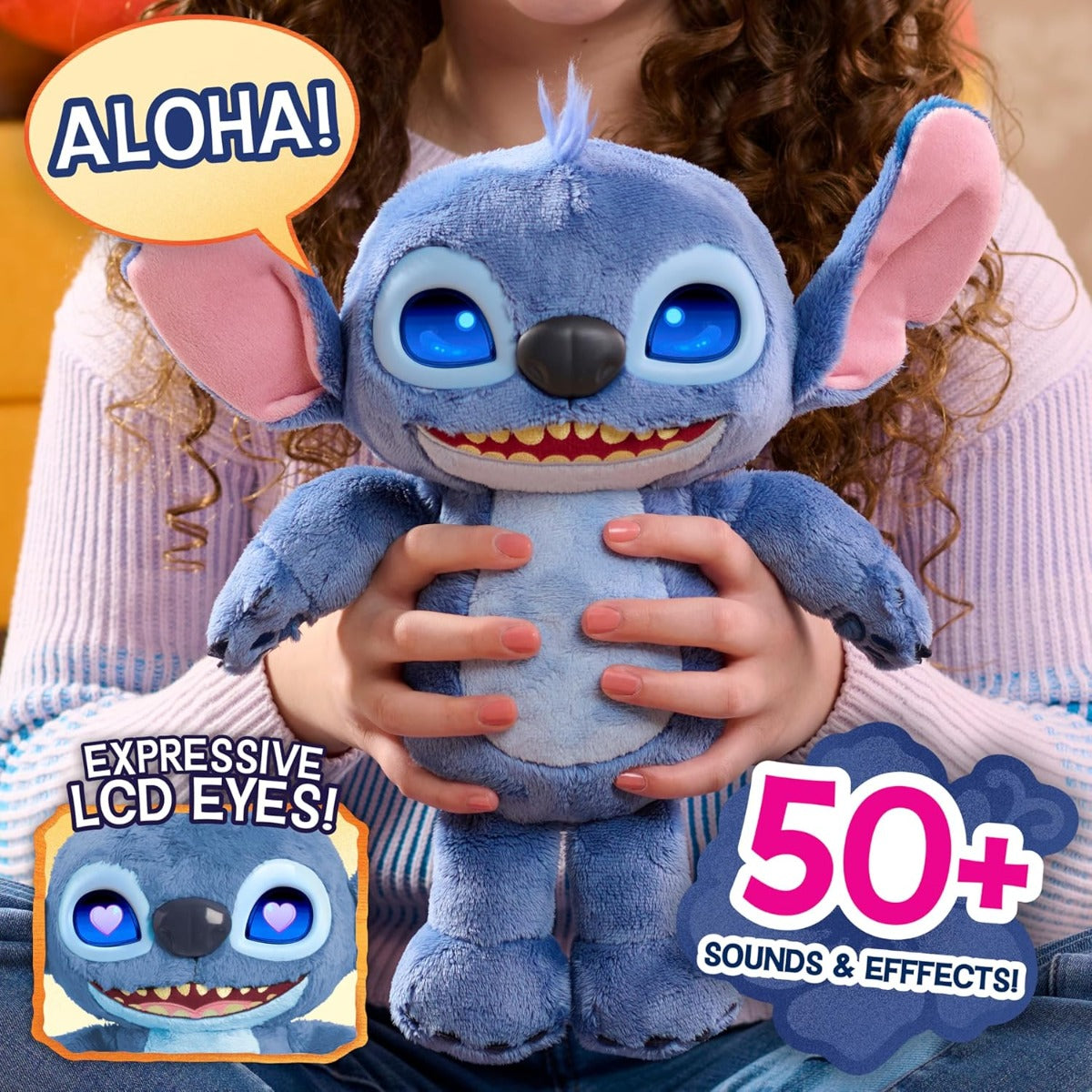 Buy Disney Stitch Many Moods 14 Inch Interactive Plush | Yallatoys.com