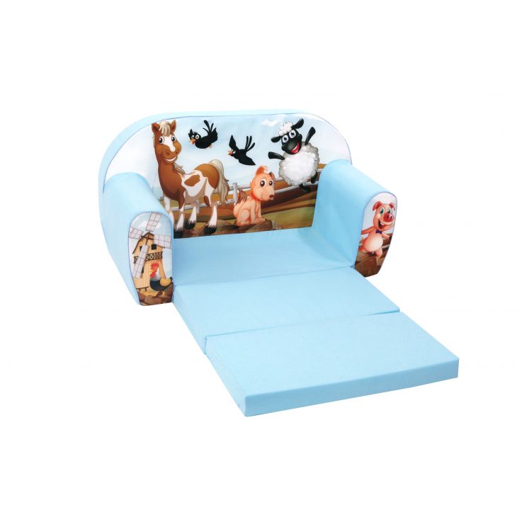Buy Delsit Sofa Bed Farm Animal Sky Blue | Yallatoys.com