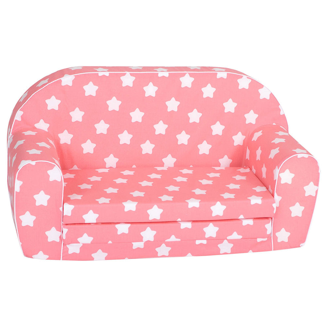 Buy Delsit Sofa Bed Pink With Stars Pink | Yallatoys.com