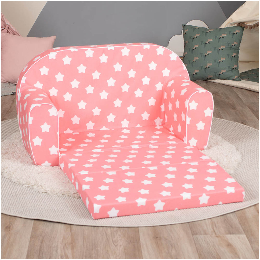 Buy Delsit Sofa Bed Pink With Stars Pink | Yallatoys.com