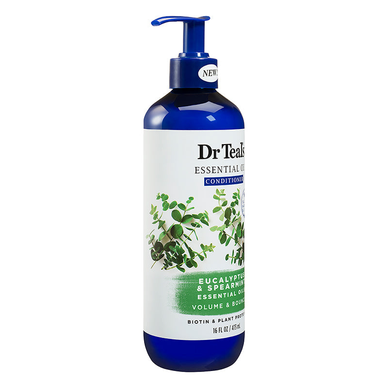 Dr Teals Volume & Bounce Essential Oil Conditioner Eucalyptus & Spearmint 473ml Dr Teal's Yallatoys