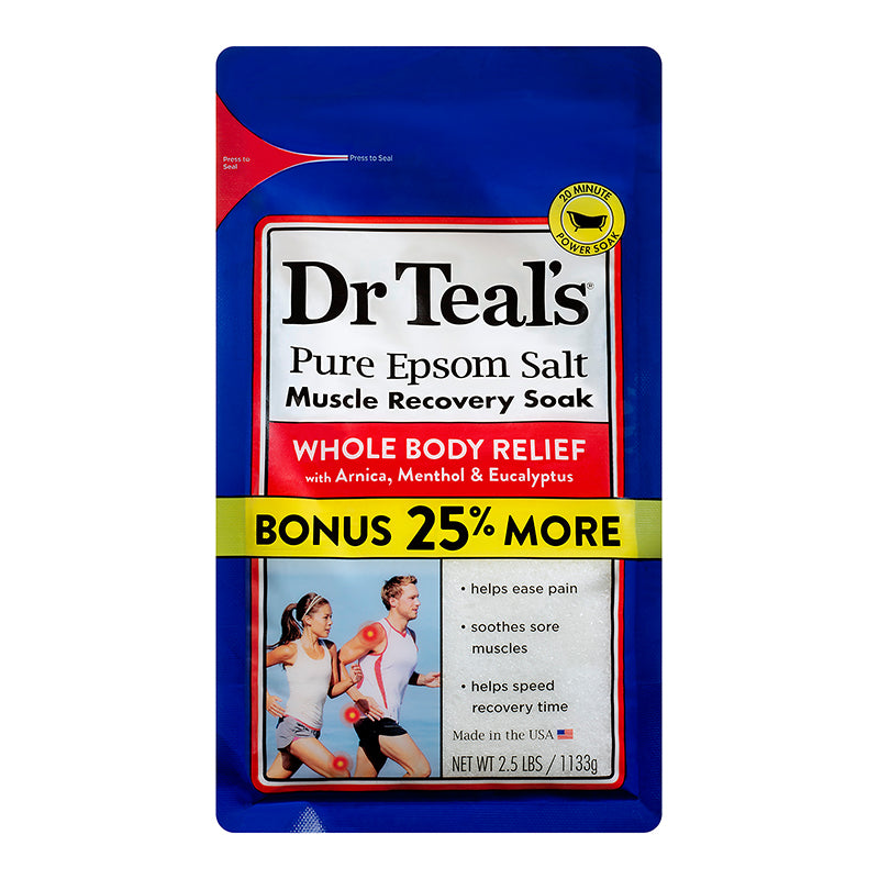Dr Teals Epsom Salt Muscle Recovery Soak 1133g Dr Teal's Yallatoys