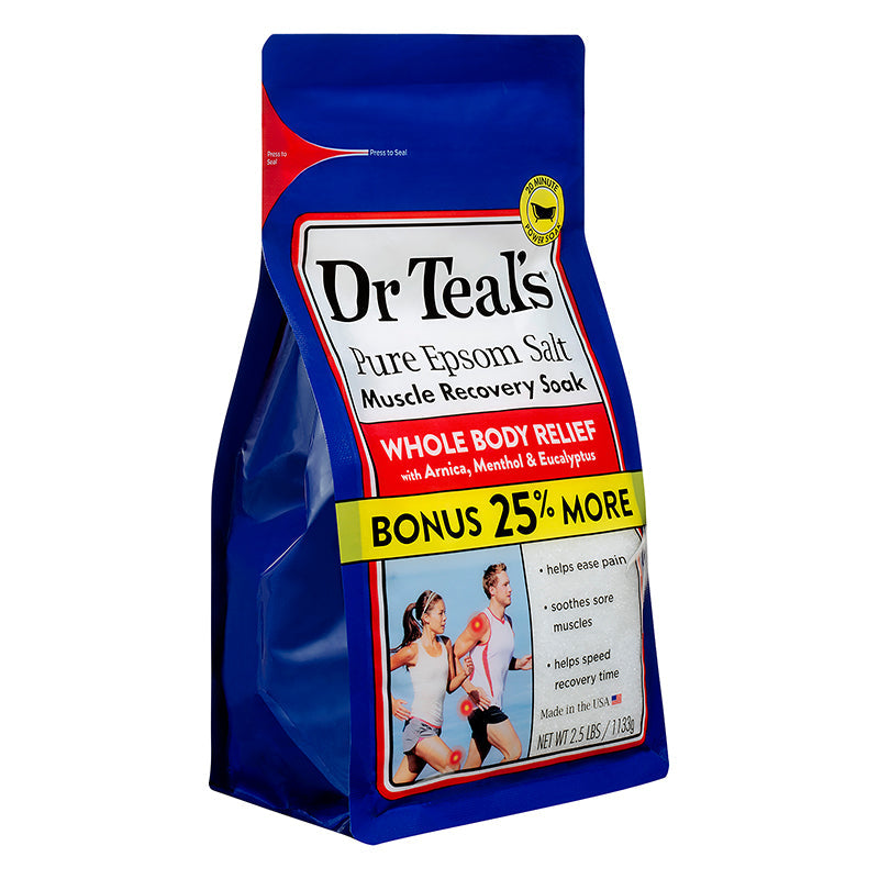 Dr Teals Epsom Salt Muscle Recovery Soak 1133g Dr Teal's Yallatoys