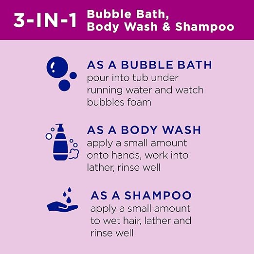 Dr Teals Kids 3 in 1 Bubble Bath Body Wash & Shampoo Sleep Bath with Melatonin 591ml Dr Teal's Yallatoys