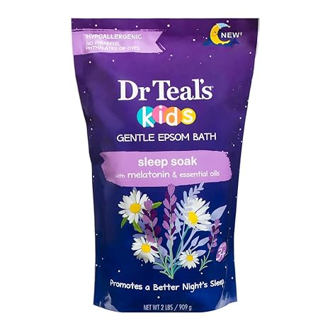Dr Teals Kids Gentle Epsom Bath Sleep Soak with Melatonin & Essential Oils 909g Dr Teal's Yallatoys