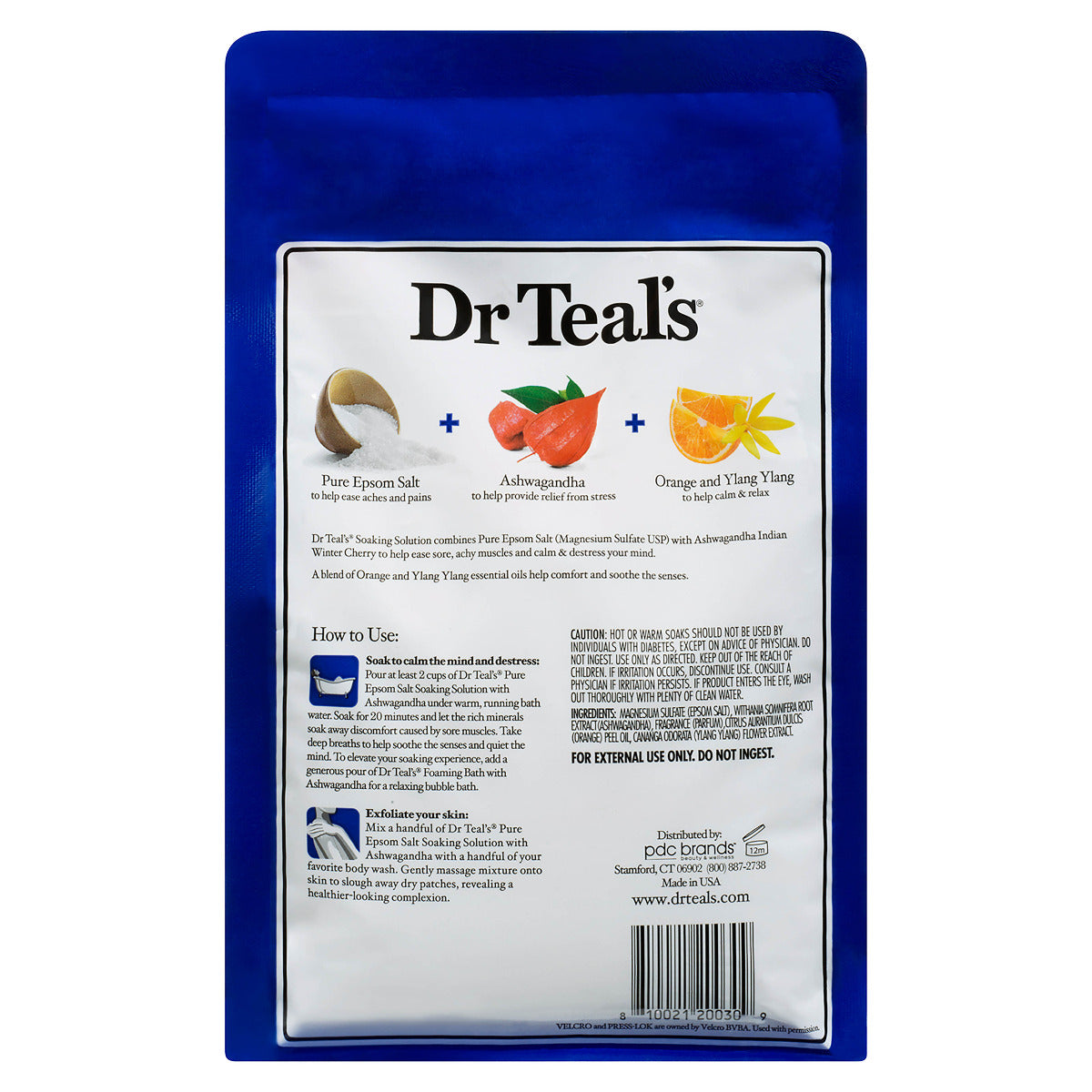 Dr Teals Epsom Salts Calm Your Mind Ashwagandha 1.36kg Dr Teal's Yallatoys