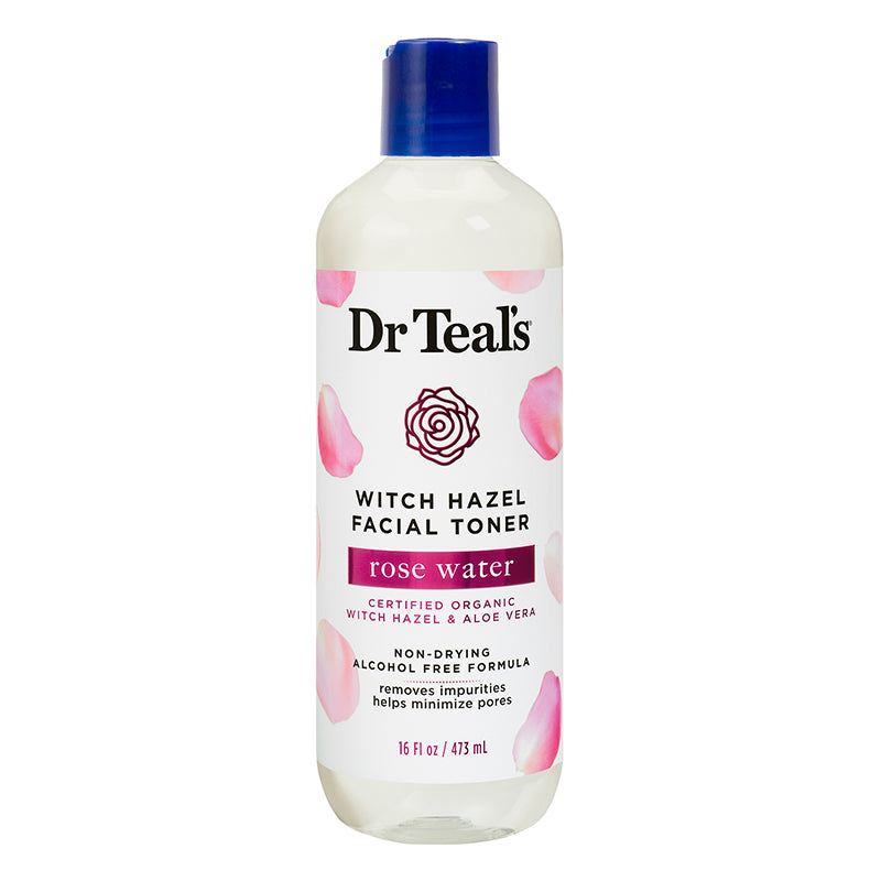 Dr Teals Rose Witch Hazel Facial Toner 473ml Dr Teal's Yallatoys