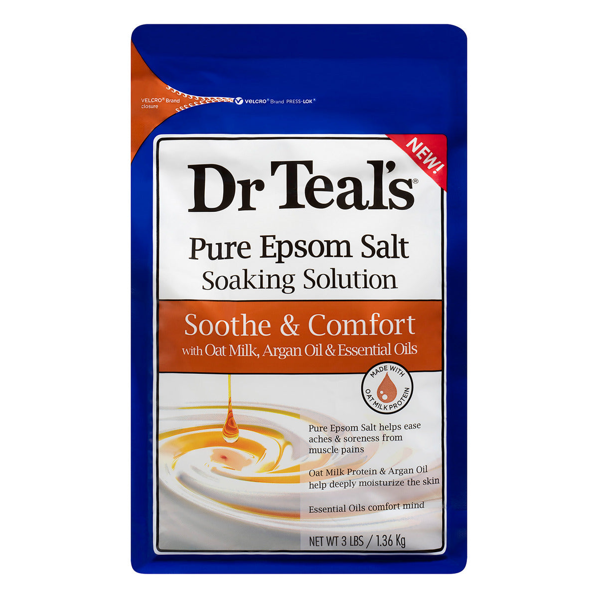 Dr Teals Oat Milk & Argan Oil Epsom Salt 1.36kg Dr Teal's Yallatoys